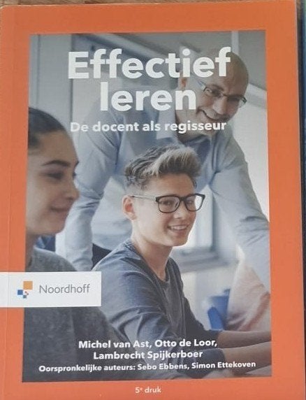 effectief leren  ISBN: 9789001896522, Ophalen of Verzenden, Alpha, Zo goed als nieuw, HBO