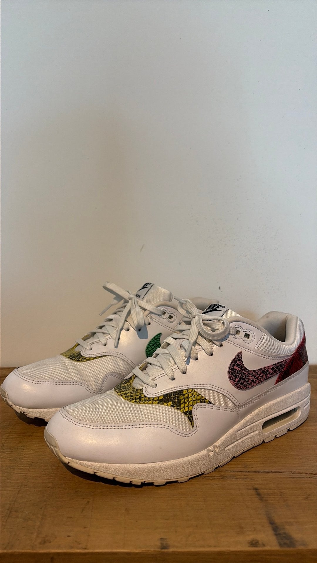 Nike Air Max 1 Premium 'Snake White 42.5, Ophalen of Verzenden, Zo goed als nieuw, Wit