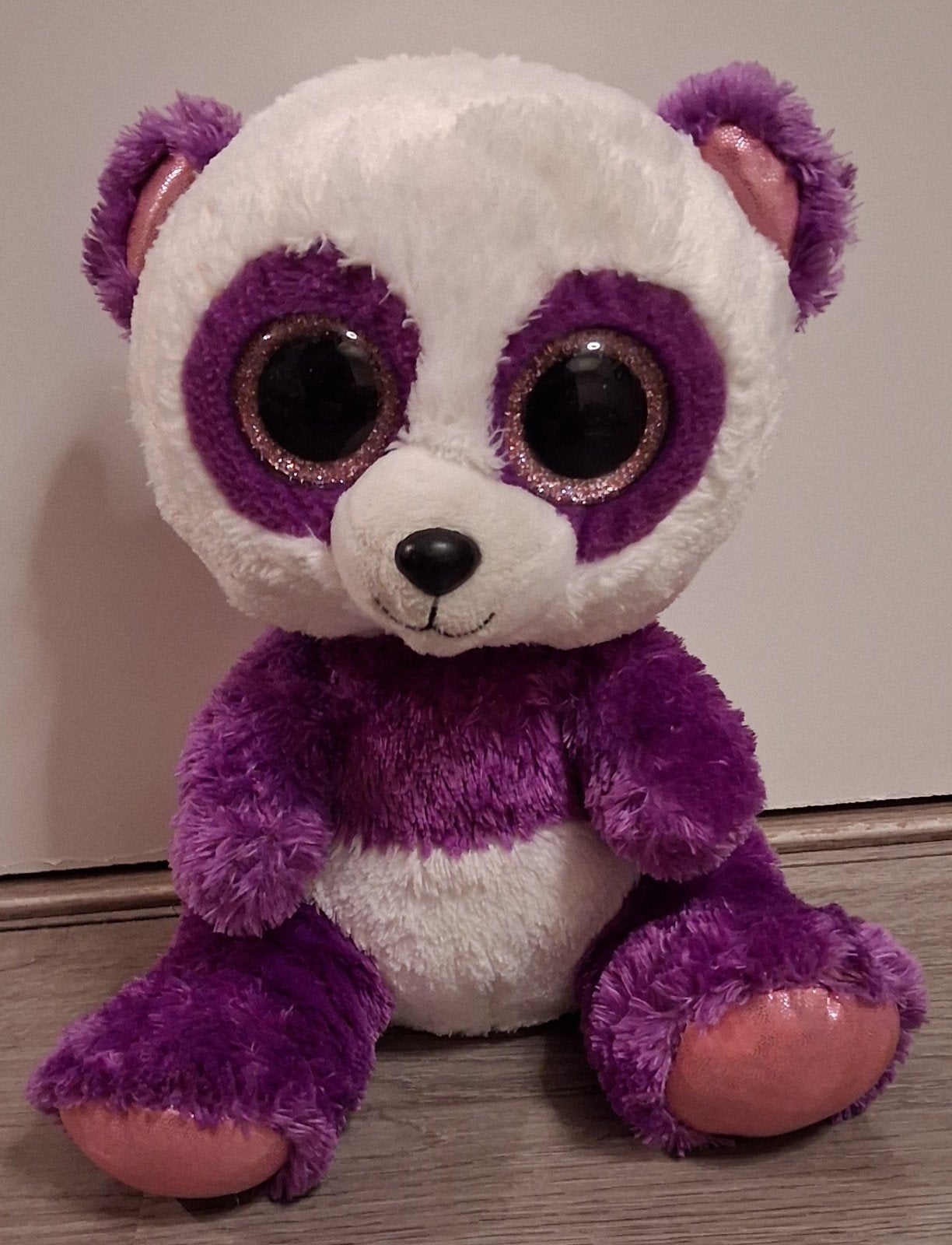 Ty Beanie Boo Panda Boom Boom 24 cm - medium knuffel, Ophalen of Verzenden, Overige typen