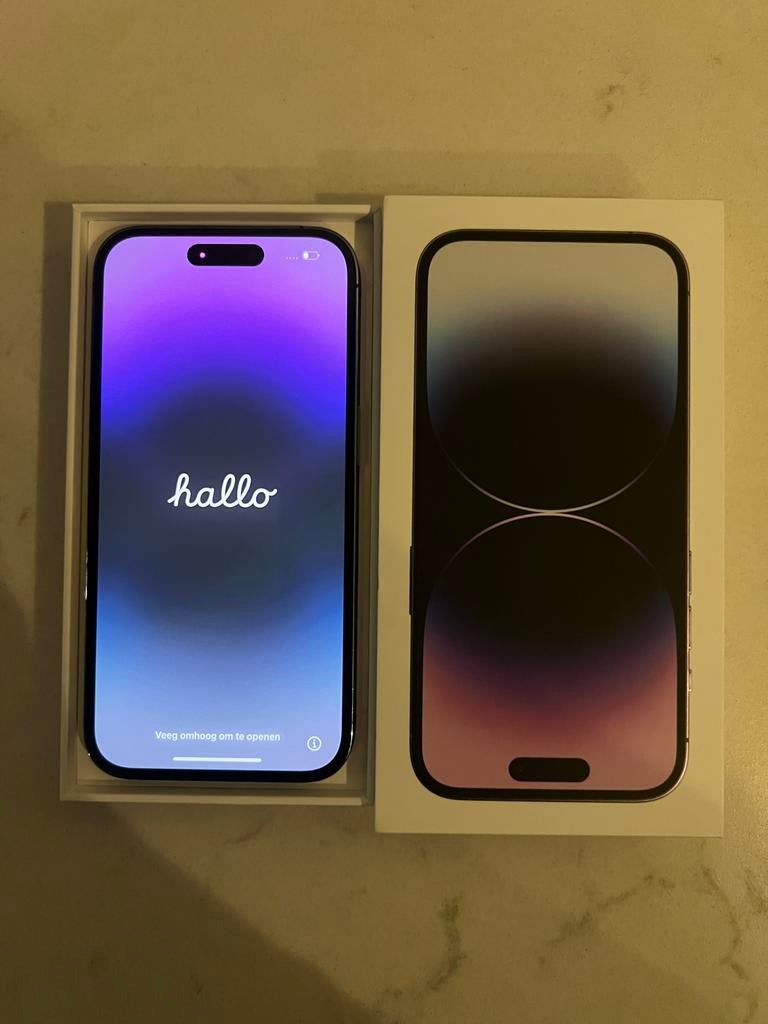 iPhone 14 Pro Deep Purple 256GB - Zo goed als nieuw, Telecommunicatie, Mobiele telefoons | Apple iPhone, 256 GB, IPhone 14 Pro