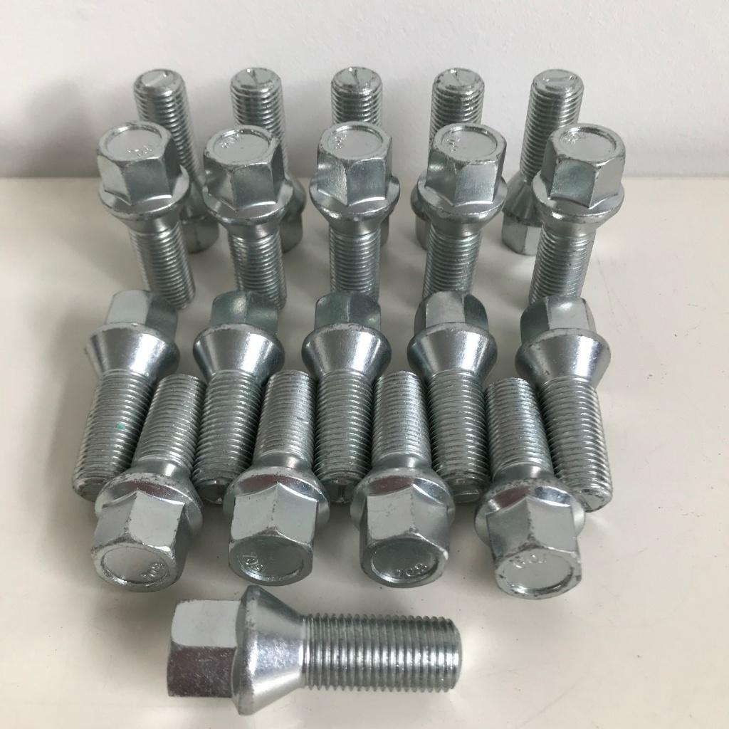 Wielbout M14 x 1,5 x 30 mm conische kop, staal verzinkt, Ophalen of Verzenden, Nieuw