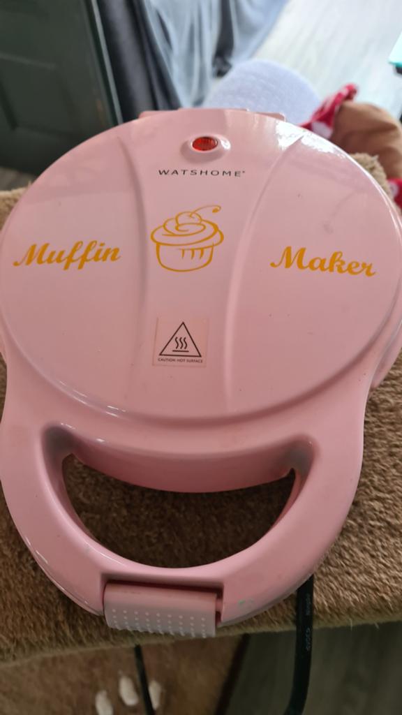 Roze WatsHome Muffin Maker - Zo goed als nieuw, Ophalen, Zo goed als nieuw