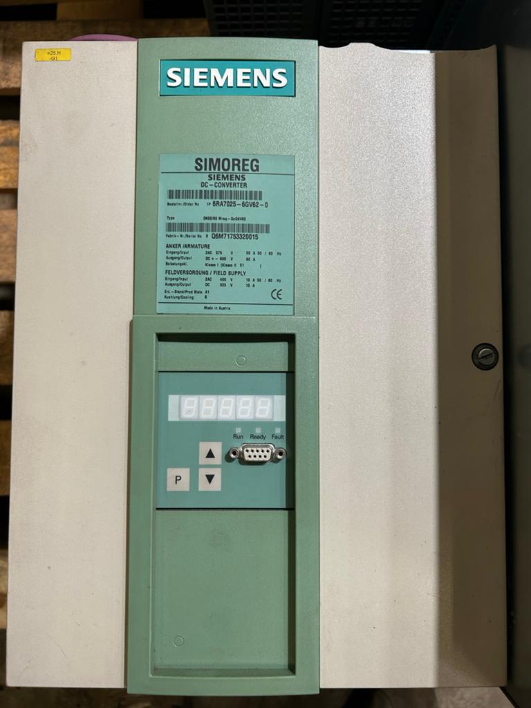 Siemens SIMOREG DC-Converter 6RA7025-6GV62-0, Ophalen, Gebruikt