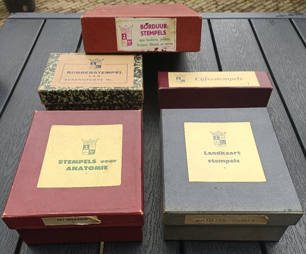 Vintage jaren 1950 / 1960 educatieve stempels, Ophalen of Verzenden, Gebruikt