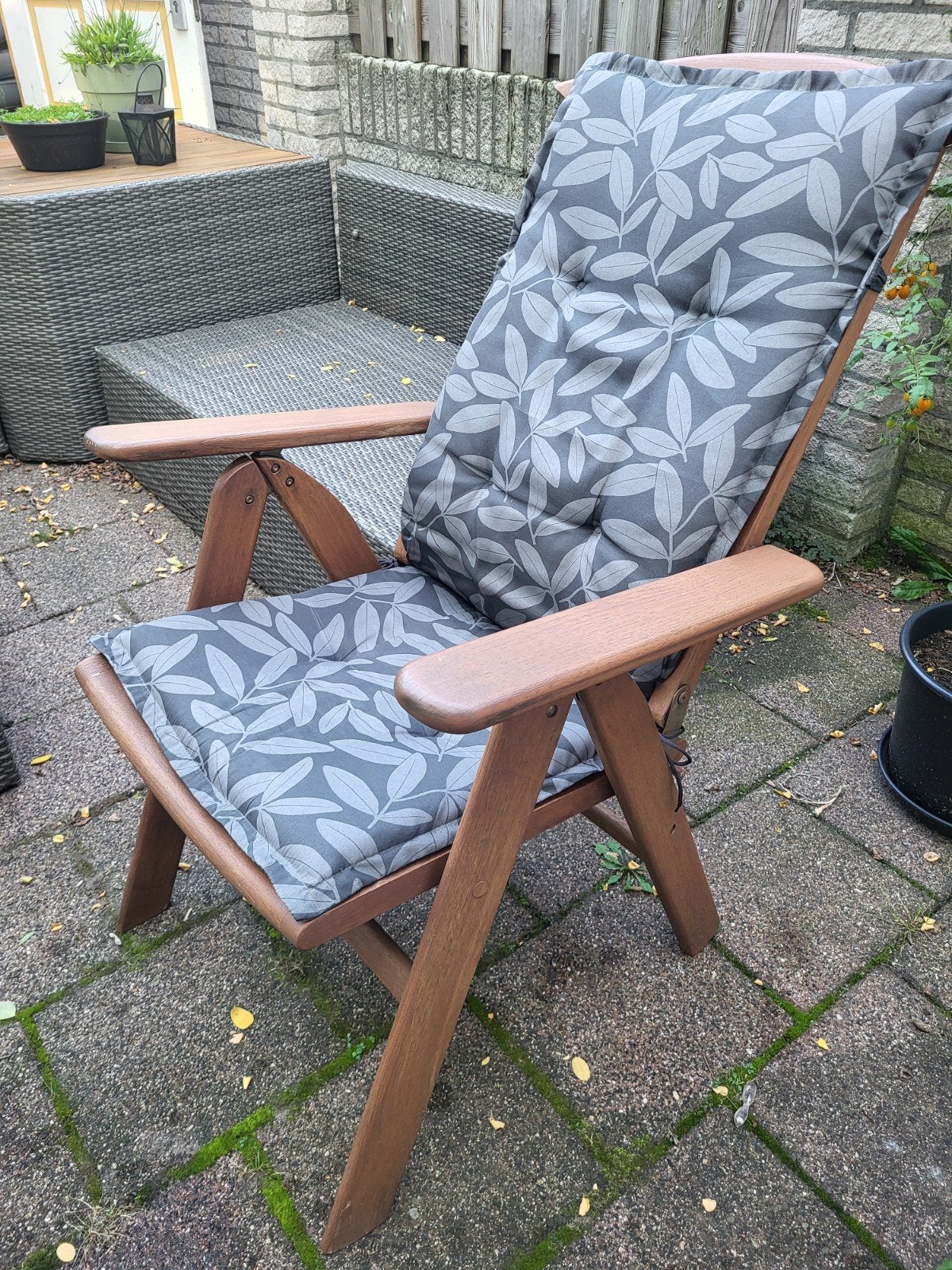 Houten verstelbare stoel / tuinstoel, Ophalen, Hout