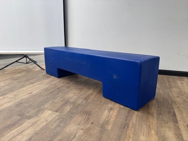 Sintesi Pankotto design bankje, Ophalen, Kunststof, Gebruikt, Blauw