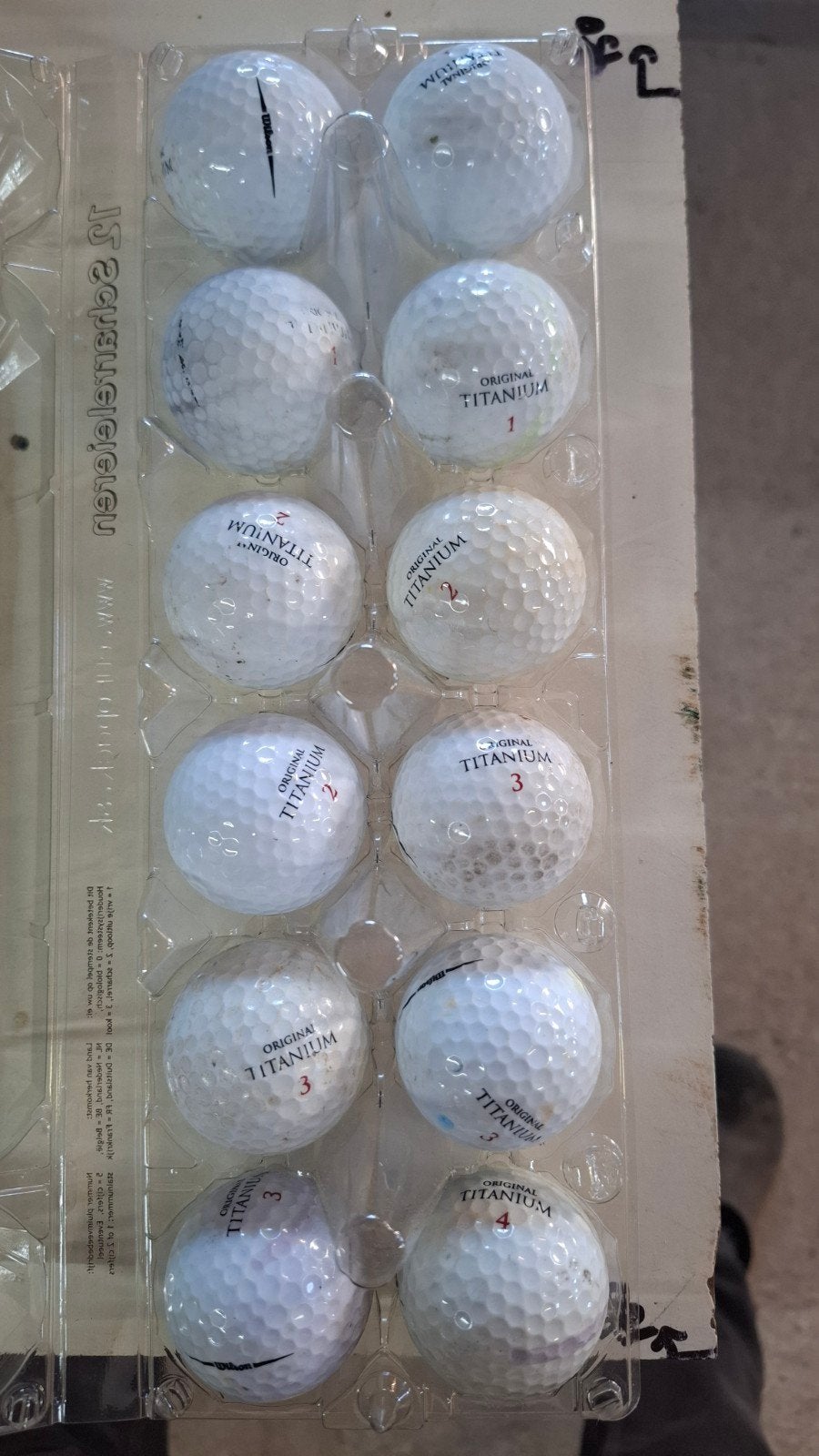 Wilson Original Titanium gebruikt, Sport en Fitness, Ophalen of Verzenden, Gebruikt, Bal(len), Overige merken