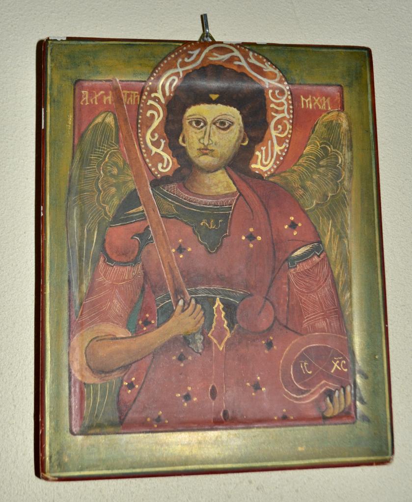 Roemeens icoon - Aartsengel Michaël, Antiek en Kunst, Ophalen of Verzenden