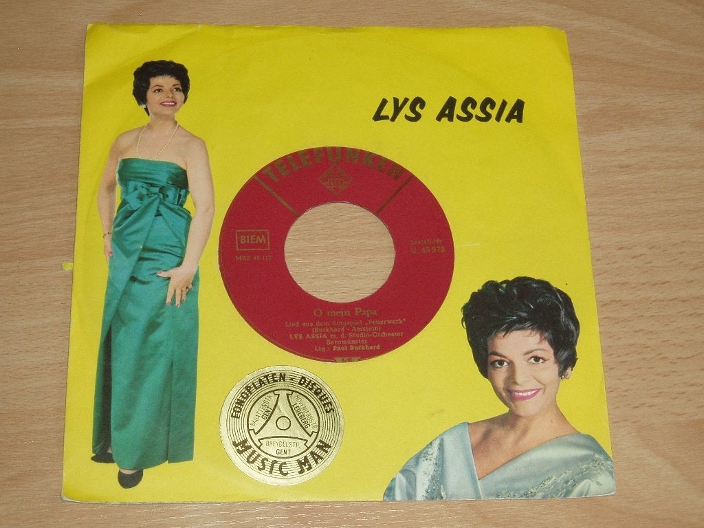 single Lys Assia * O mein Papa, Verzenden, Gebruikt, Pop