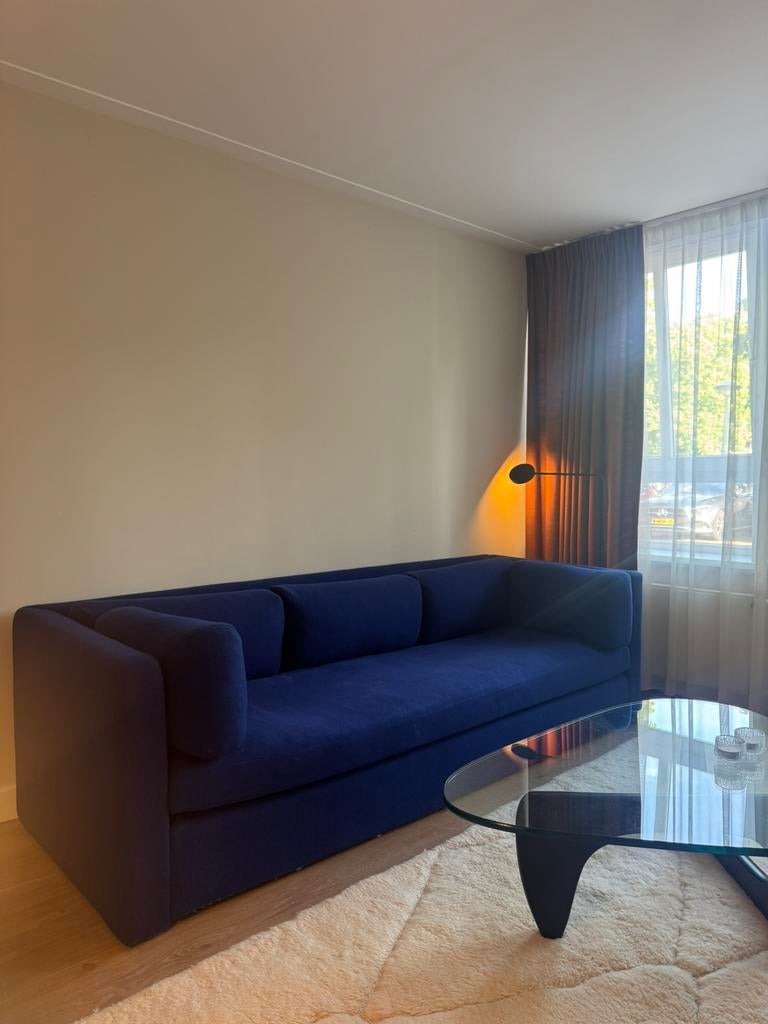 HAY Hackney driezitsbank – Kvadrat wol felblauw, Ophalen, Gebruikt, Driepersoons, 75 tot 100 cm