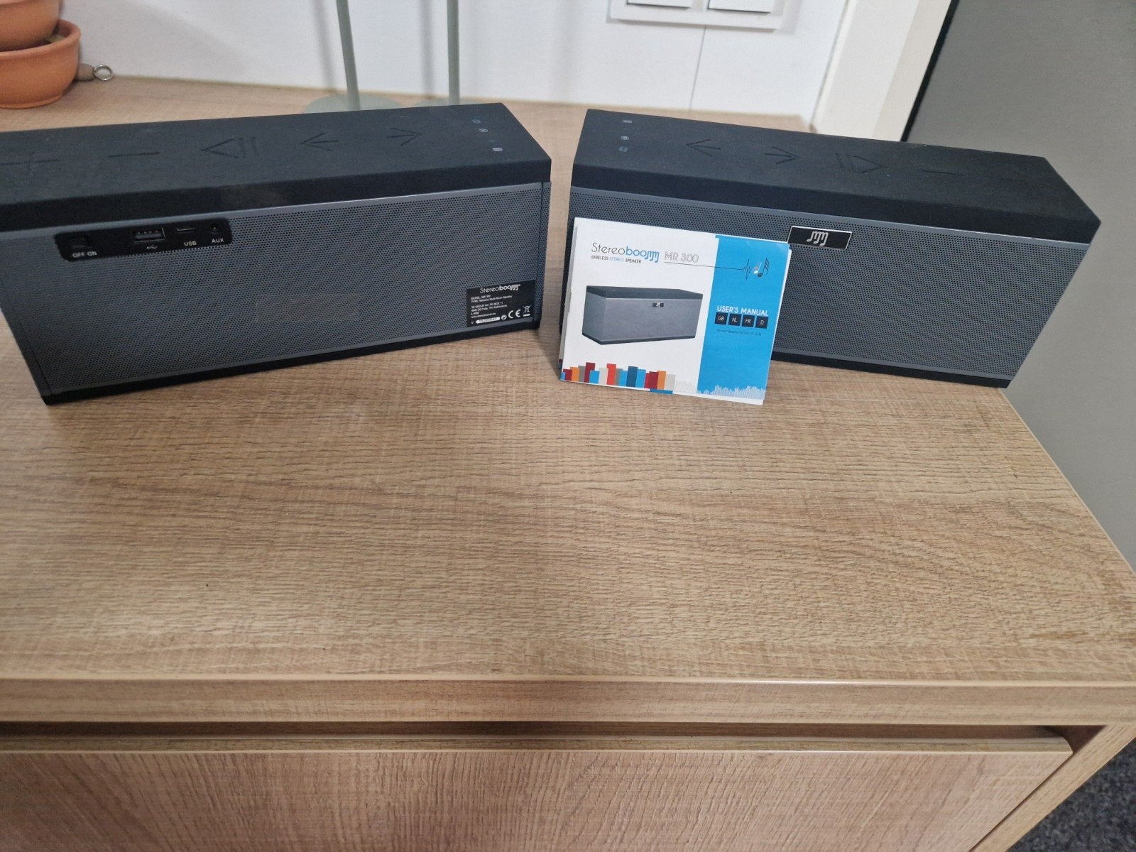 JJP Stereoboomm MR300  Bluetooth Speakerset (2 stuks), Audio, Tv en Foto, Luidsprekers, Overige merken, Ophalen of Verzenden, Zo goed als nieuw