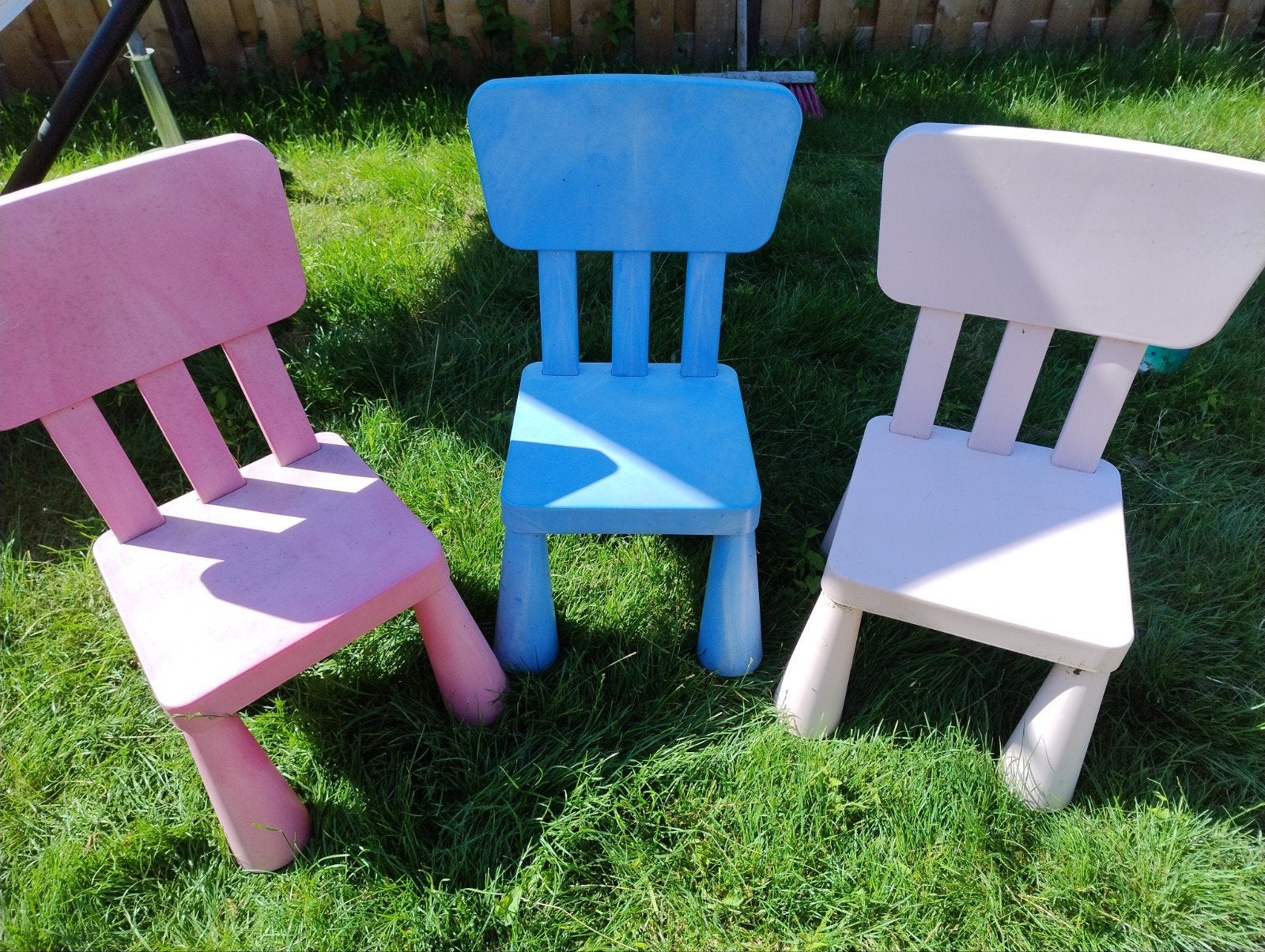 IKEA Mammut kinderstoelen voor buiten (3 stuks), Ophalen, Kunststof, Gebruikt, Overige kleuren