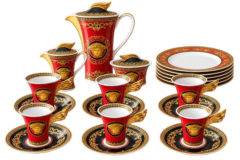 Versace Rosenthal Medusa servies, Ophalen, Zo goed als nieuw, Overige stijlen, Porselein