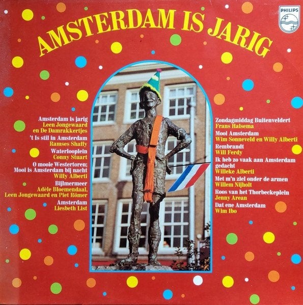 LP - Amsterdam is jarig, Cd's en Dvd's, Beschermende buitenhoes, LP, Ophalen of Verzenden, Zo goed als nieuw