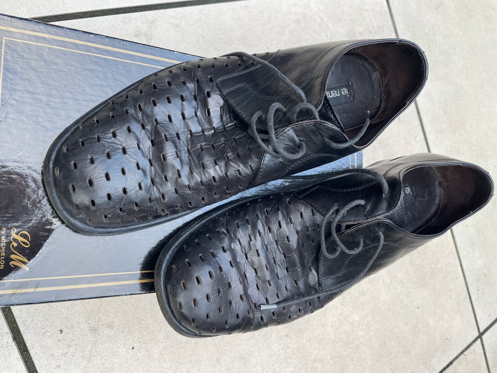 Renard Zwarte Opengewerkte Herenschoenen Maat 9, Zwart, Ophalen of Verzenden, Gedragen, Veterschoenen