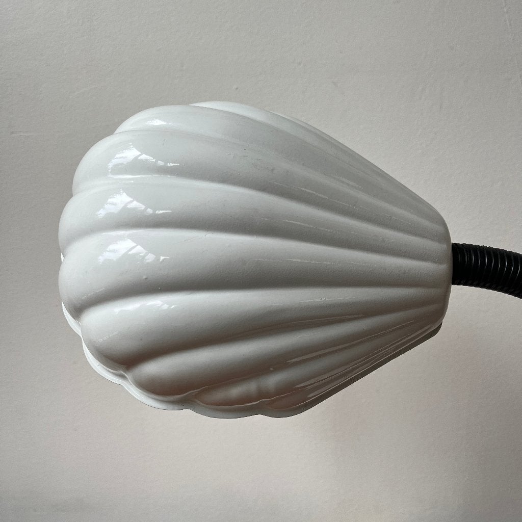 Herda flexibele bureaulamp schelp jaren 60 70, Gebruikt, Bureaulamp, Herda, Overige materialen