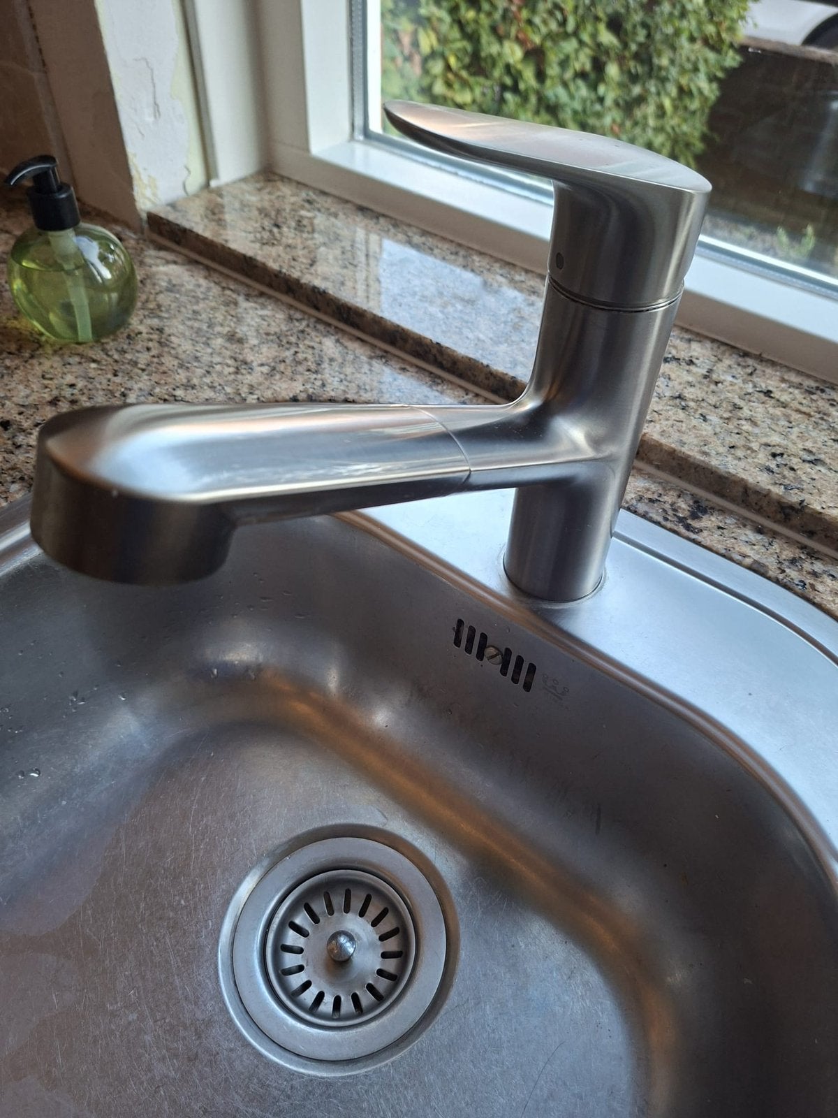 Hansgrohe keukenkraan mengkraan met uittrekbare uitloop, Minder dan 50 cm, Ophalen of Verzenden, Zo goed als nieuw, Minder dan 100 cm