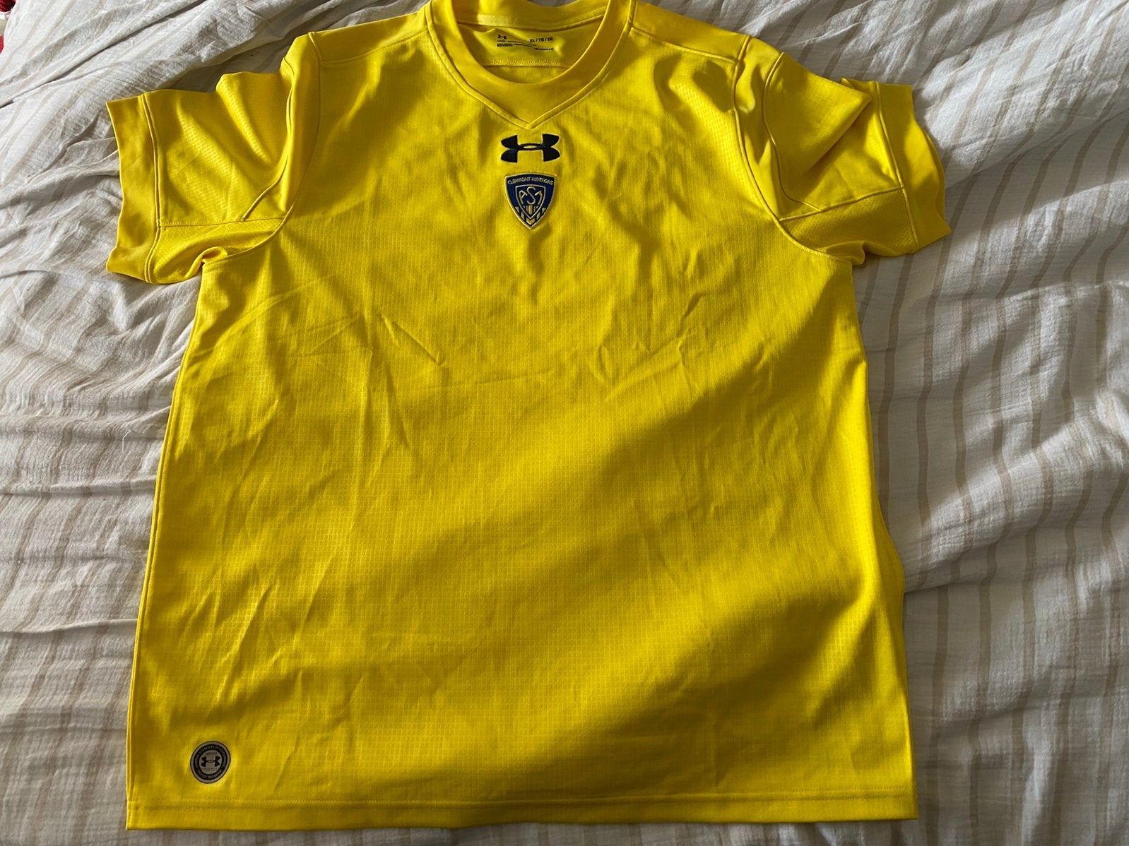ASM Clermont Auvergne Geel Rugby Shirt (XL), Verzenden, Zo goed als nieuw, Kleding