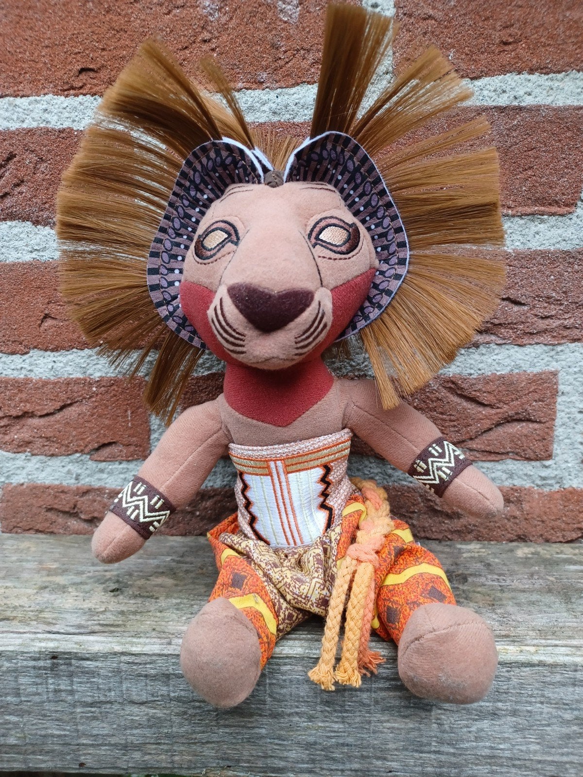 Simba Knuffel  De Leeuwenkoning Disney, Disney, Disney, Ophalen of Verzenden, Zo goed als nieuw
