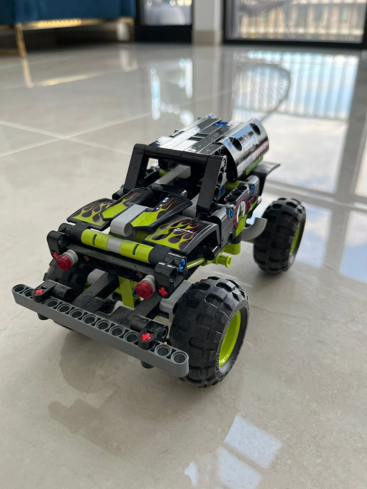 Coole groene monster truck model lego auto, Lego, Overige typen, Ophalen of Verzenden, Zo goed als nieuw