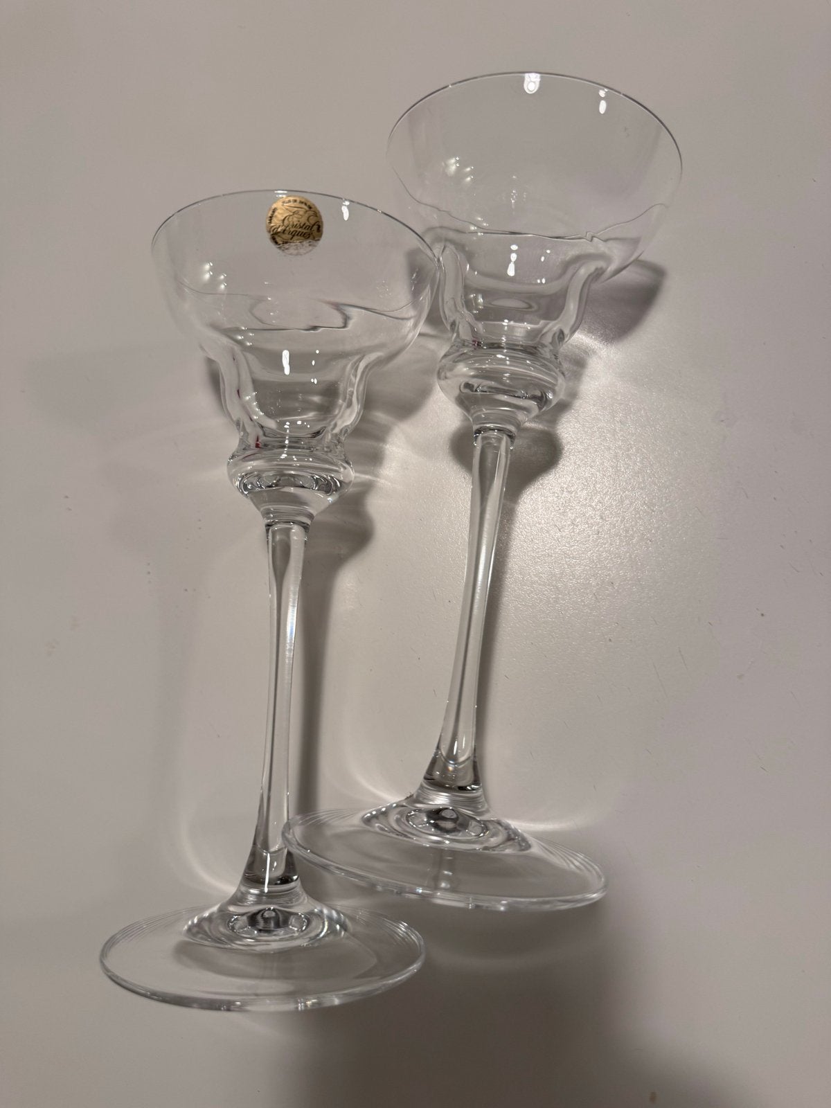 Set van 2 Kristallen Glaasjes - Cristal d'Arques, Ophalen of Verzenden