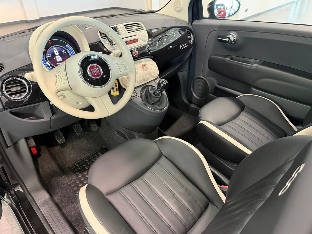 Fiat 500 0.9 TwinAir Turbo Lounge Panodak|Leder|Airco|Digi-D, Gebruikt, Bedrijf, Handgeschakeld, 26 km/l