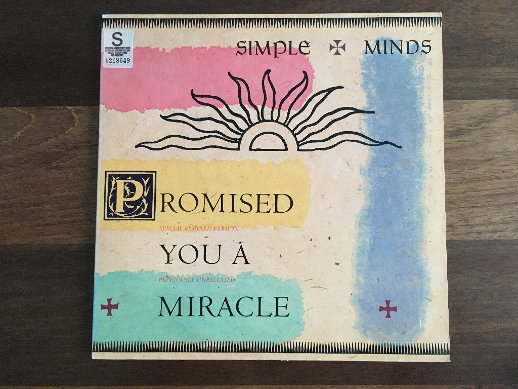 Vinyl Maxisingle Simple Minds Promised You A Miracle US, Gebruikt, Ophalen of Verzenden, Pop, EP