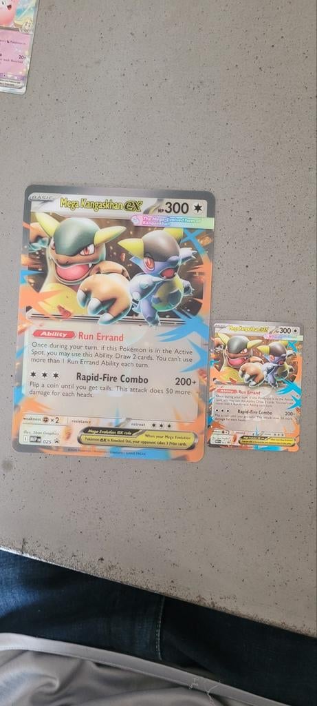 Mega Kangaskhan EX Pokémon Kaarten - Jumbo & Standaard, Ophalen of Verzenden, Gebruikt, Meerdere kaarten