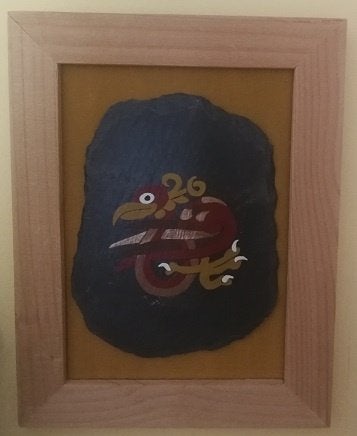 leisteen in lijstje - keltisch motief, Ophalen, Nieuw, Minder dan 50 cm, Schilderij