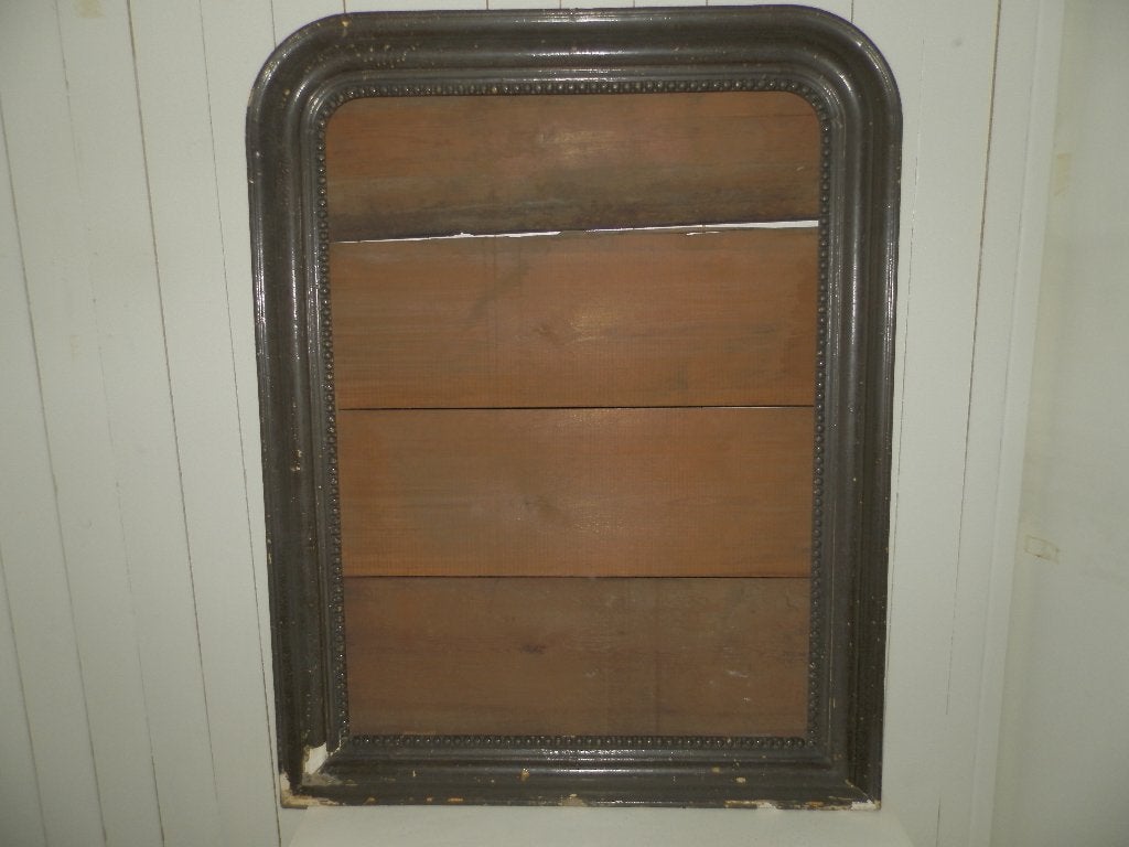 Antieke brocante spiegel, Ophalen, Rechthoekig, 50 tot 100 cm, 100 tot 150 cm