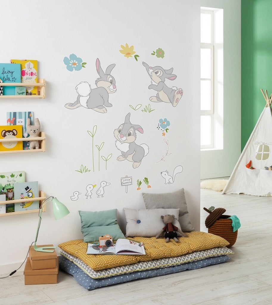 Bambi Muurstickers Stampertje 50x70 cm - Disney Konijn, Verzenden, Nieuw, Nvt, Nvt