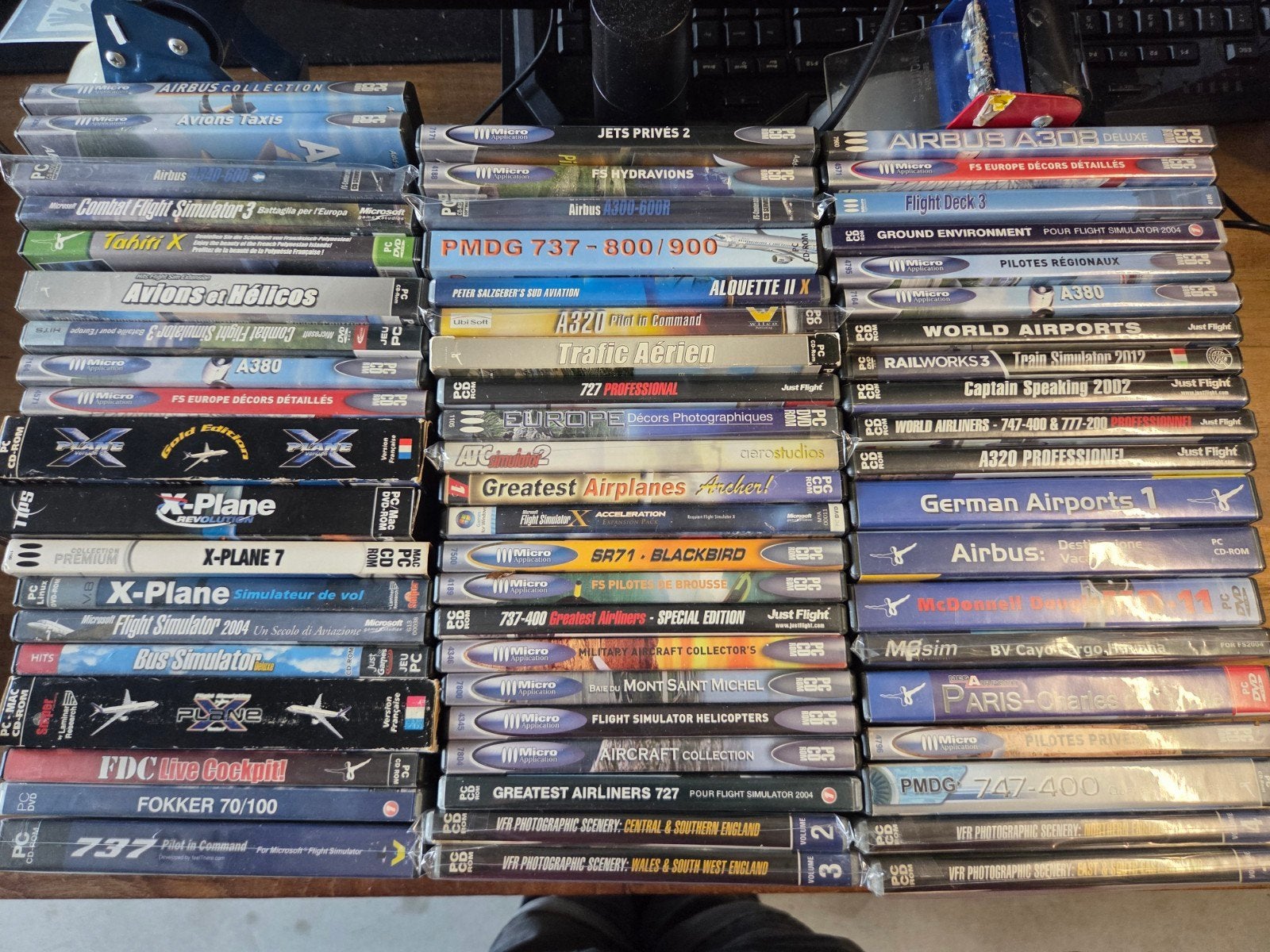 60 Vliegsimulator Games (Frans, Italiaans, Engels), Ophalen of Verzenden, Gebruikt, Simulatie