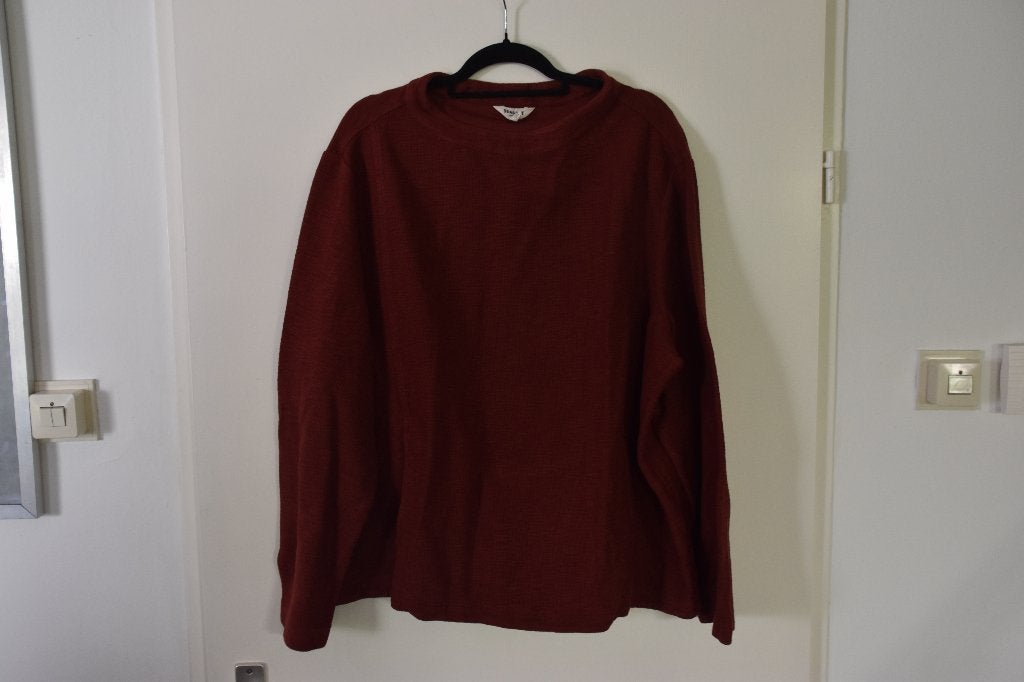 leuke zgan roestbruine sweater Seasalt Cornwall maat 50, Bruin, Trui of Vest, Ophalen of Verzenden, Zo goed als nieuw