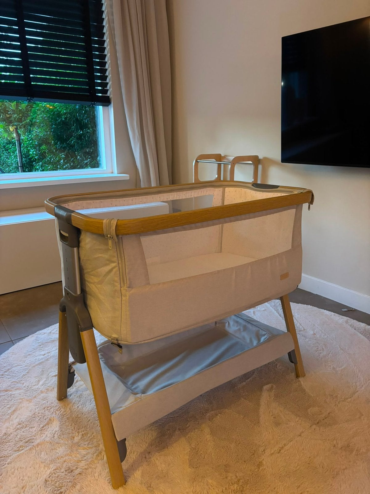 Tutti Bambini CoZee Co-Sleeper – Zilver, Ophalen, Zo goed als nieuw, Wieg