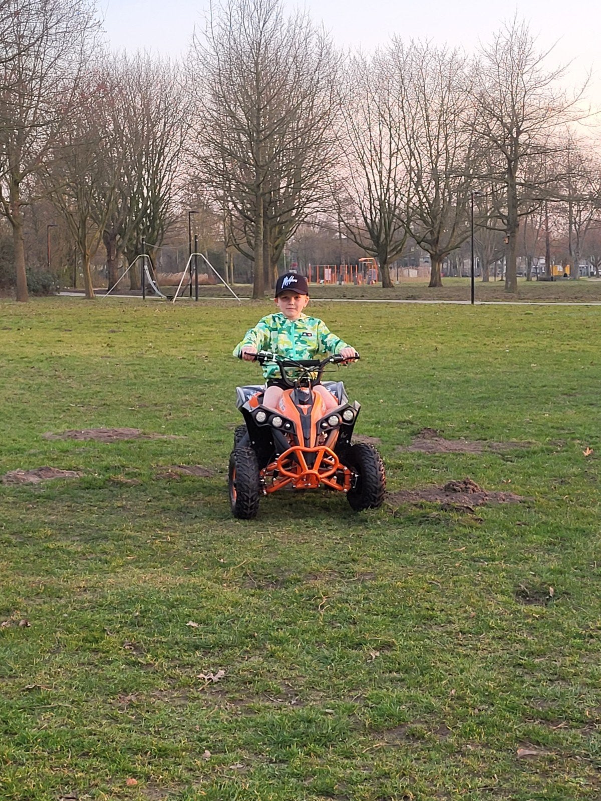 Elektrische kinderquad - Oranje/Zwart, Ophalen