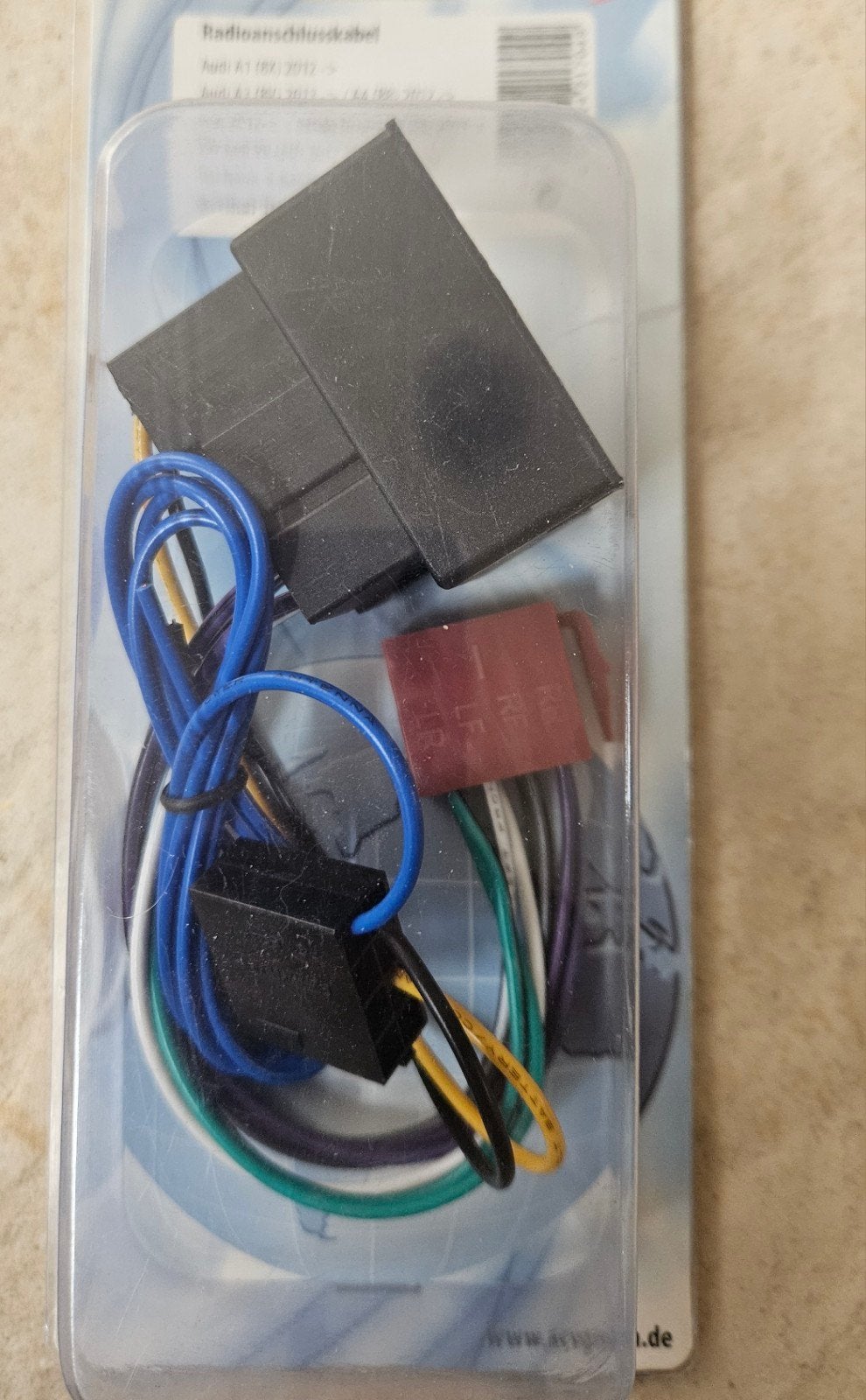 Radio aansluitkabel Audi, VW, Seat, Skoda ISO Norm, Ophalen of Verzenden, Nieuw