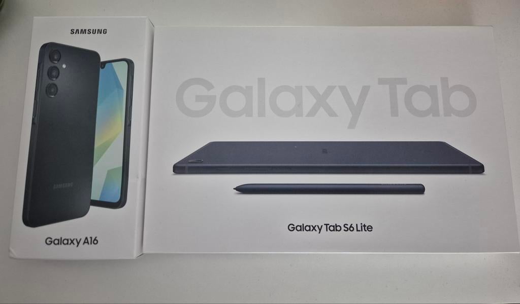Samsung Galaxy A16 + Tab S6 Lite (Beide geseald!) + Extra’s, Ophalen, Zwart, Touchscreen, Nieuw