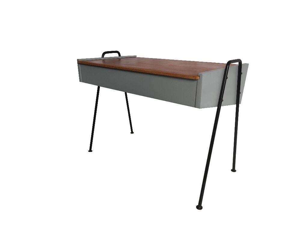 Prachtige zeldzame vintage Joos Teders design naaitafel(tje), Ophalen, Gebruikt, Hout