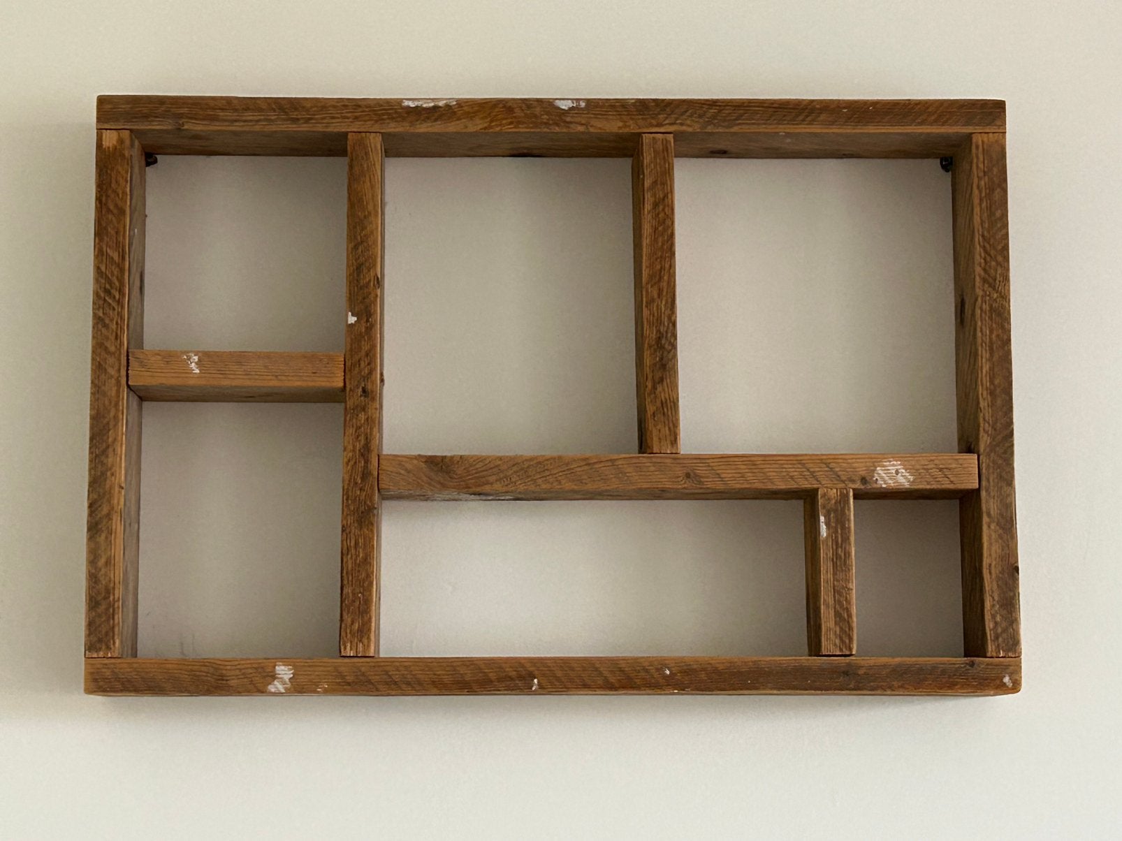 Steigerhouten letterbak / wandrek – 80 x 52 cm, Ophalen, Gebruikt