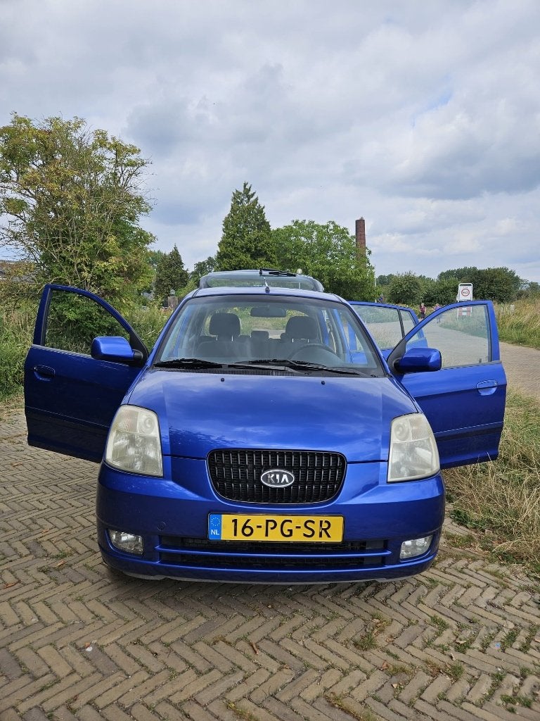 Kia Picanto 1.0 2004 Blauw, Voorwielaandrijving, Stof, 836 kg, 31 €/maand
