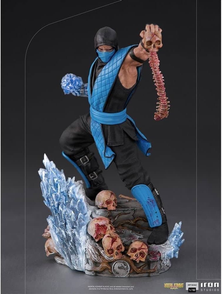 Mortal kombat statue Sub-zero iron studios, Ophalen of Verzenden, Zo goed als nieuw