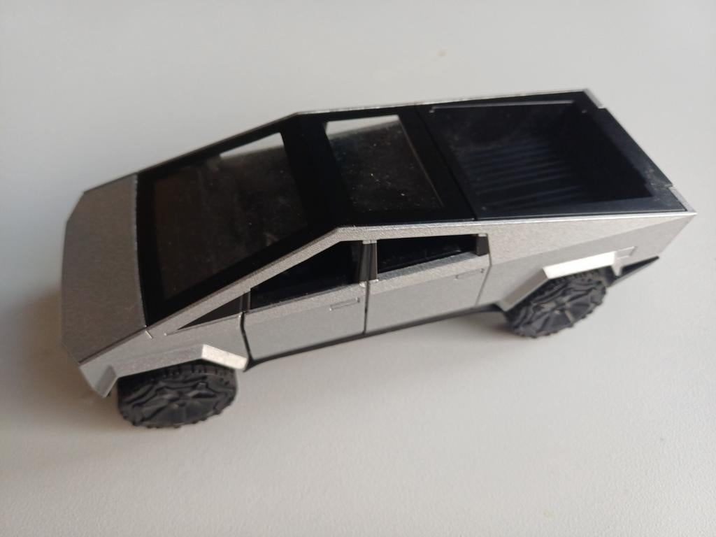 Tesla Cybertruck Model 1:43 Diecast met Batterij - Nieuw, Hobby en Vrije tijd, Modelauto's | 1:43, Nieuw, Auto, Overige merken