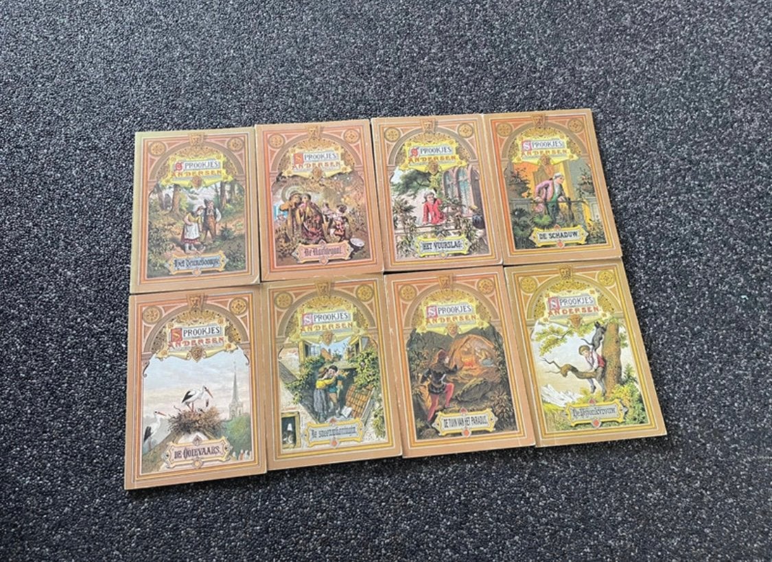 8 verzamel boekjes sprookjes van Andersen deel 1-8 1975 1976, Ophalen of Verzenden, Gelezen, Fictie