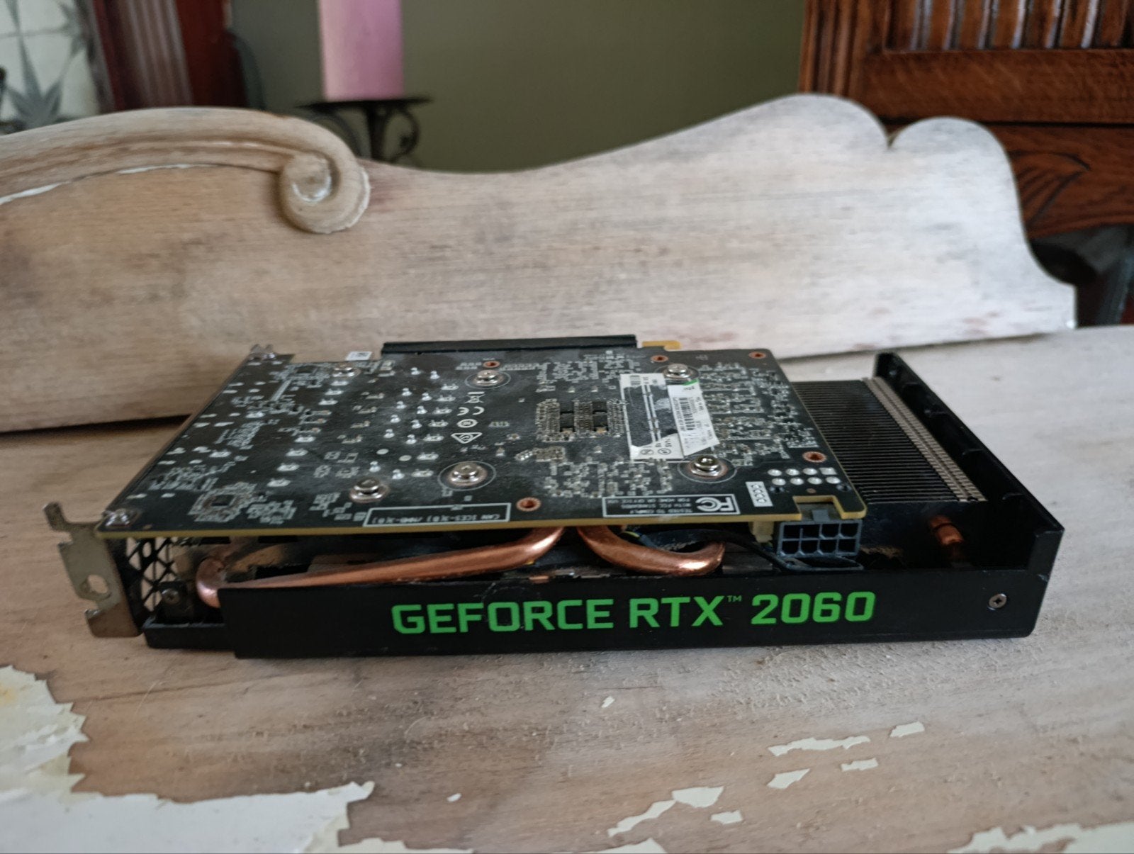 Geforce rtx 2060 videokaart, Computers en Software, Videokaarten, PCI-Express 3, Gebruikt, GDDR6, Ophalen of Verzenden