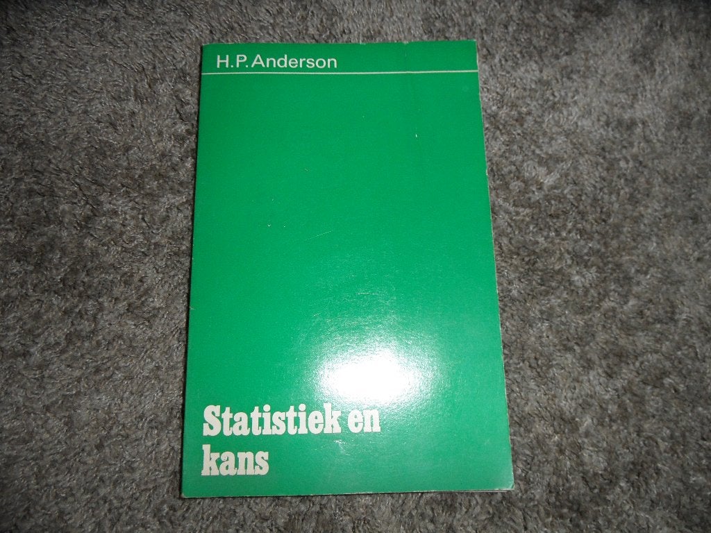 Statistiek en kans - H.P. Anderson (1974), Ophalen of Verzenden, Alpha, Zo goed als nieuw, HBO