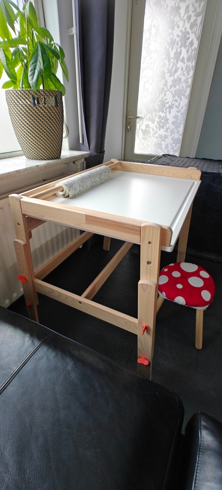 Ikea tekentafel met tekenrol en krukje, Ophalen, Zo goed als nieuw, Overige typen