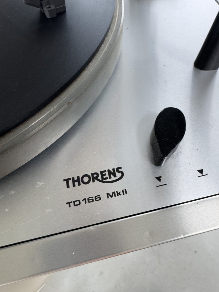 Thorens TD 166 MkII platenspeler – leuk restauratieproject, Ophalen, Gebruikt, Thorens, Pitch-regelaar