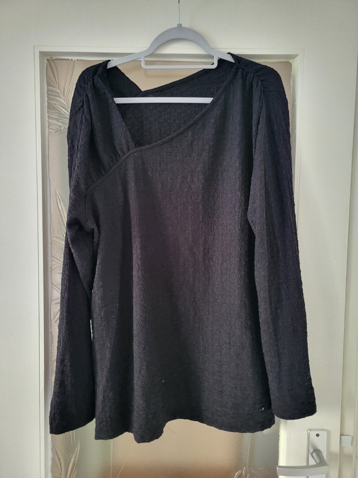 A symmetrische zwarte top maat xxl ms mode, Ophalen of Verzenden, Zo goed als nieuw, Maat 46/48 (XL) of groter, Zwart