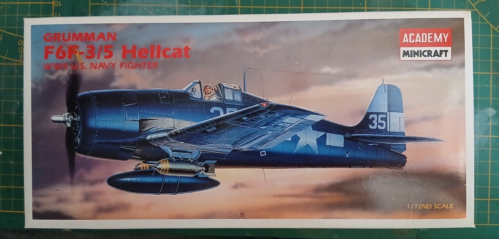 Academy Grumman F6F-3/5 Hellcat 1/72, Ophalen of Verzenden, Zo goed als nieuw, 1:72 tot 1:144, Overige merken