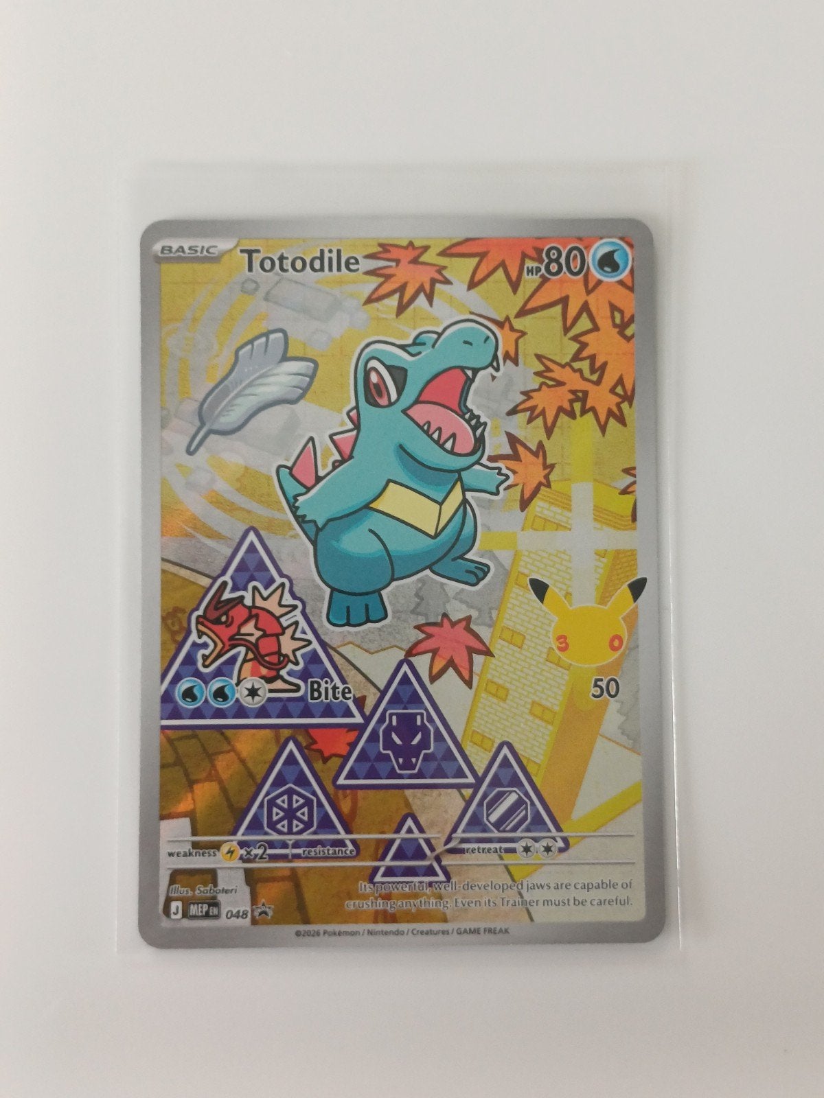 Totodile #MEP48 (Promo) - NM, Verzenden, Zo goed als nieuw, Losse kaart, Foil